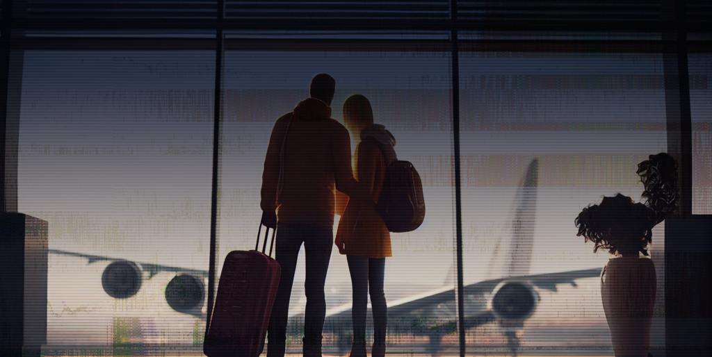 Hospitality Case Study header - couple at airport